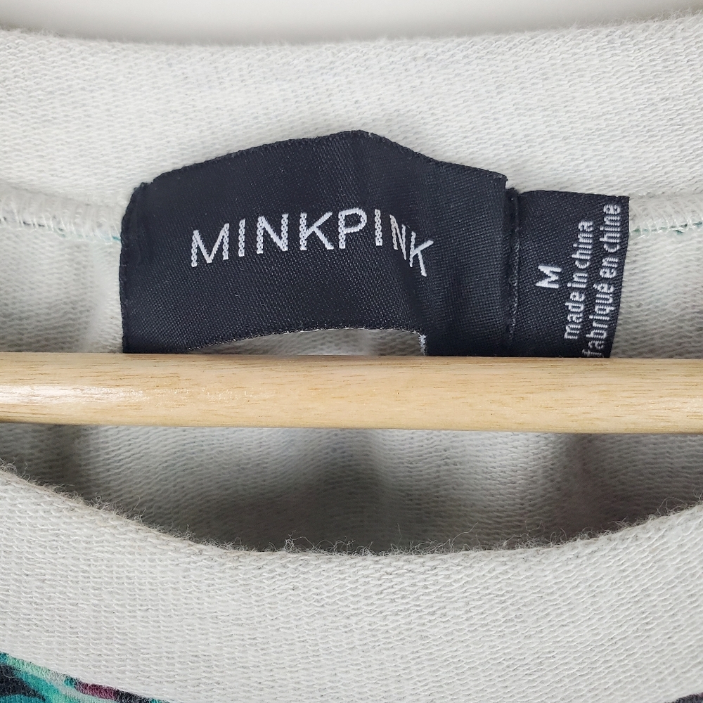 MinkPink Sundown Jungle Cropped Top Size Medium - Picture 3 of 5